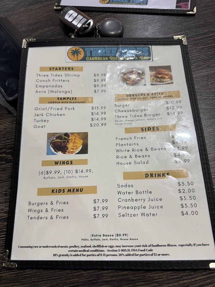 Three Tides Caribbean Restaurant & Bar Los Cocos Shrimp
